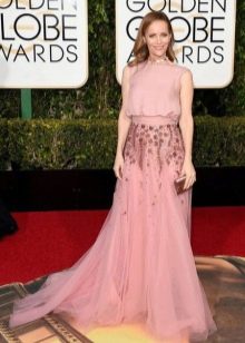 2016 Fashionable Long Pink Dress