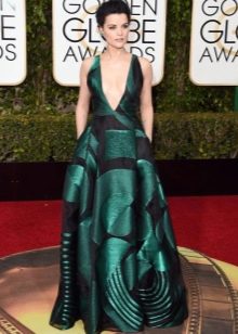 Fashionable two-tone evening dress fall-winter 2016