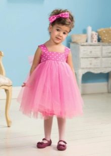 Elegant dress for a girl of 2-3 years, magnificent