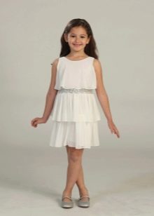 Elegant dress for a full girl, short