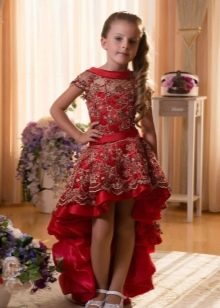 Fancy dress short in front long in back for girls