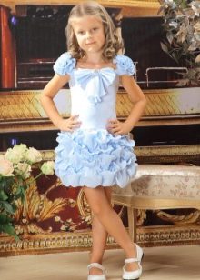Elegant prom dress for a girl with a fluffy skirt