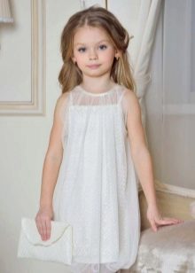 Elegant dress for girls white