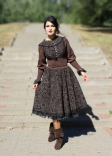 retro tweed dress