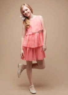 Retro style dress for a girl of 12 years old