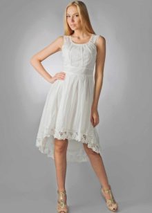 white dress from cambric