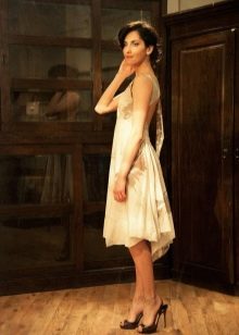 open back cambric dress