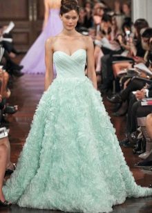 robe de mariée en organza de couleur