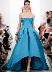 robe en organza aigue-marine