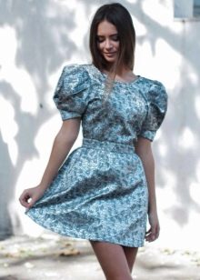 dove brocade summer dress