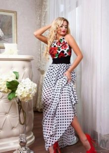 long dress made of poplin