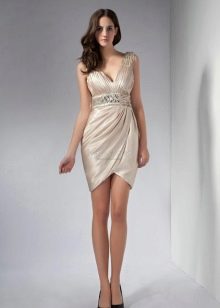 summer fancy dress from satin