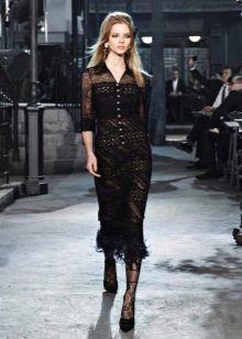 Black lace dress