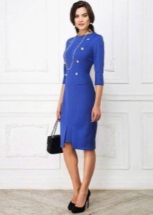 Bag for a blue sheath dress