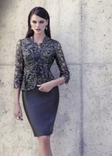 Jacket for blue sheath dress