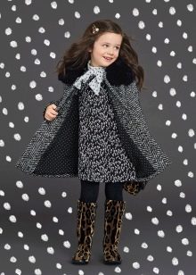 Knitted tweed dress for girls