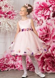 Pink short dress kindergarten prom