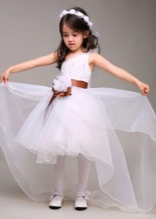 White prom dress-transformer for kindergarten
