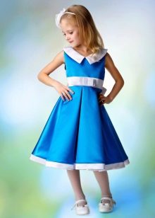 Blue prom dress for kindergarten