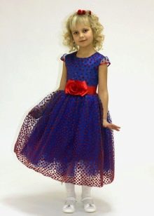 Navy blue kindergarten prom dress