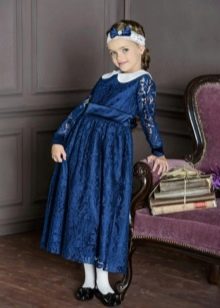 Kindergarten prom dress blue lace