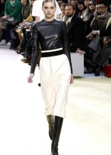 white yuba pencil with black leather-like top