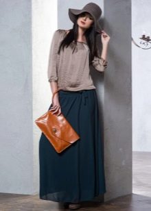 floor-length wrap skirt
