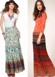 ornamented maxi skirts