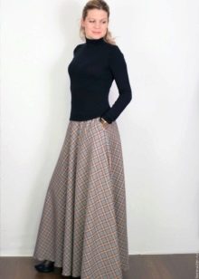 long skirt for cold weather