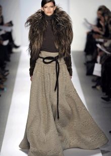 winter maxi skirt