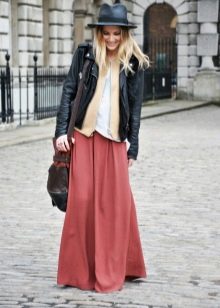autumn weather maxi skirt
