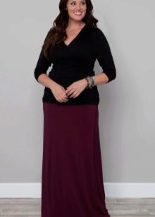 straight skirt to the floor for obese women