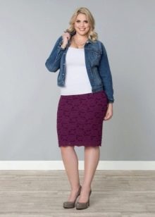 lace pencil skirt for fat women