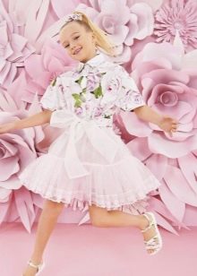 Robe chemise de cocktail fille