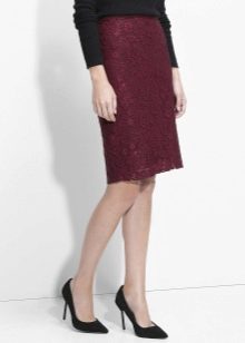 stiletto heel lace pencil skirt