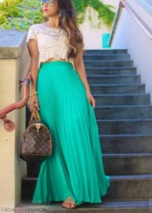 Floor-length skirt for summer