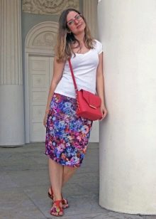 Mid-length summer skirt