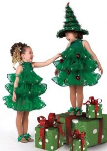 New Year's dress for a girl 2 years old Herringbone
