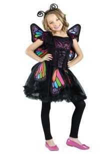 New Year's dress for a girl of 9 years old butterfly