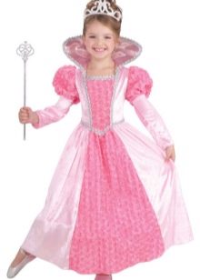 New Year's princess dress for girls on the floor