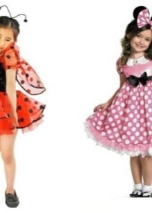 New Year's dresses for girls Mini ladybug