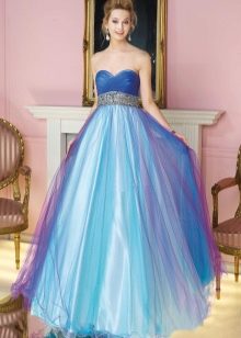 iridescent taffeta wedding dress