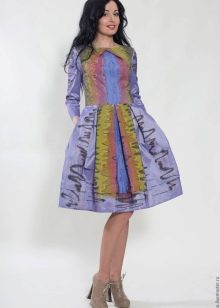 bright taffeta dress
