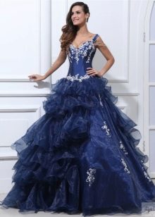 delicate fluffy taffeta dress