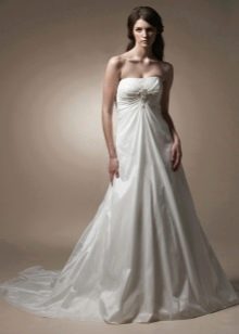 bridal taffeta bustier dress
