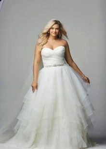 wedding dress for plump taffeta