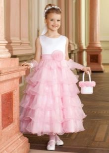 puffy evening dress for a girl of 5 years