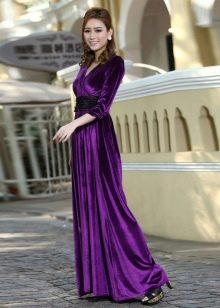 Velor maxi dress