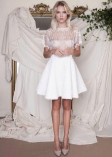 White midi skirt half sun for the summer