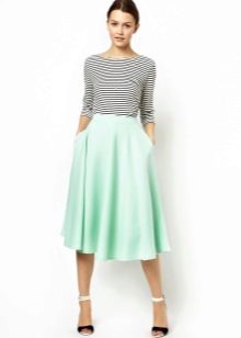 casual midi skirt
